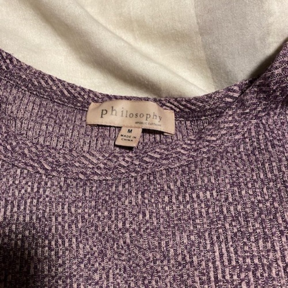 Philosophy Sweater size medium. - Picture 2 of 3